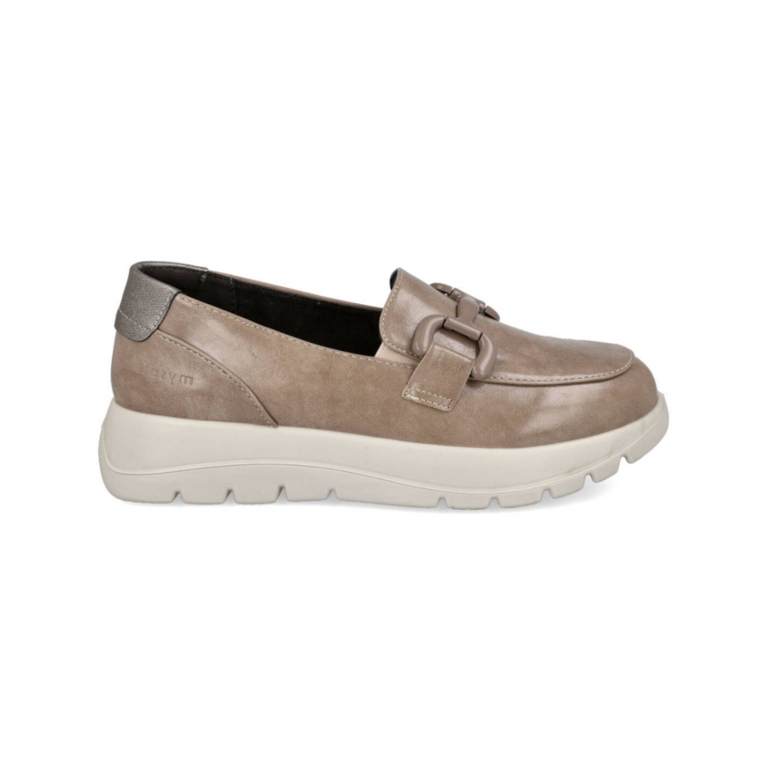 ZAPATO MUJER MOCASIN MY SOFT 24M623 TAUPE